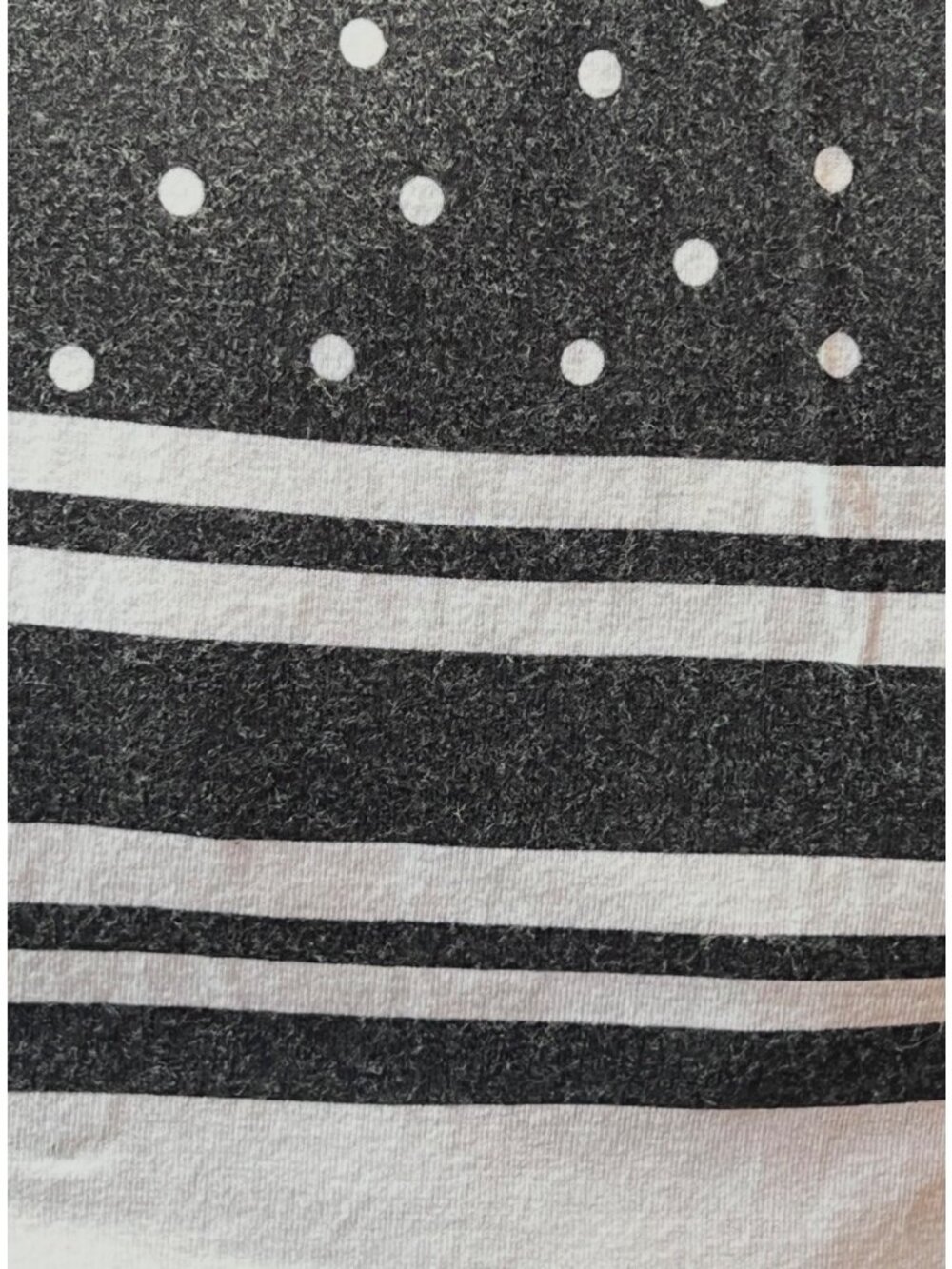 Elle Womens Dress Size M B&W Polka Dot Ruffle Sleeveless Adj. Straps Stripes - Picture 2 of 10